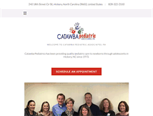 Tablet Screenshot of catawbapediatrics.net